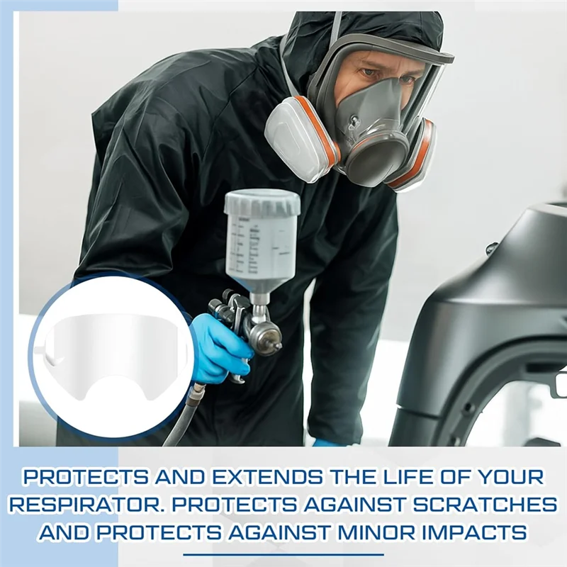 【ข้อเสนอพิเศษ】ชิ้นส่วนอะไหล่ชุดเลนส์สำหรับหน้ากากช่วยหายใจแบบเต็มหน้าซีรีส์ 6000 และฝาครอบเลนส์แบบลอกออก 20 ชิ้นเข้ากันได้กับ