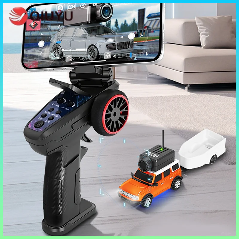 

Горячие настольные радиоуправляемые игрушки 6405-C 1:64 Радиоуправляемые автомобили с камерой 1080p Fpv Обзор первого лица Мини-радиоуправляемые автомобили 2,4 г Управление через мобильное приложение Rc Off-Roads