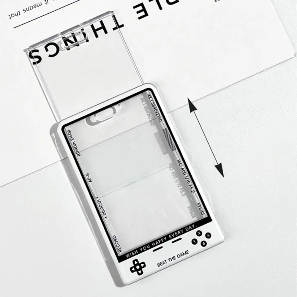 1Pcs New Kpop Card Holder Display Korean Fashion Student Card Protector Transparent with String Photocard Holder for Idol