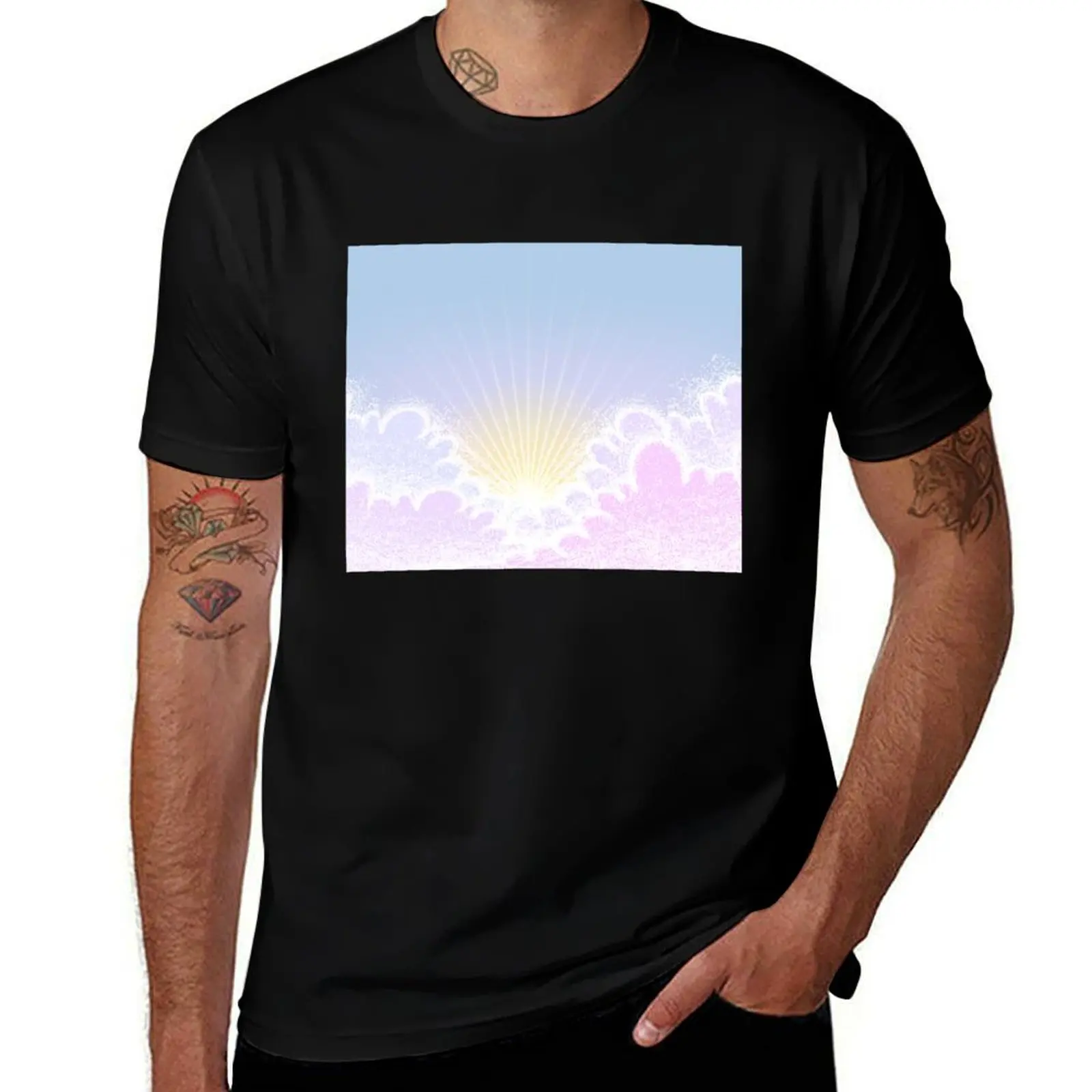 

Sunrise through Clouds T-Shirt UV Protection Outdoor Tee Shirt