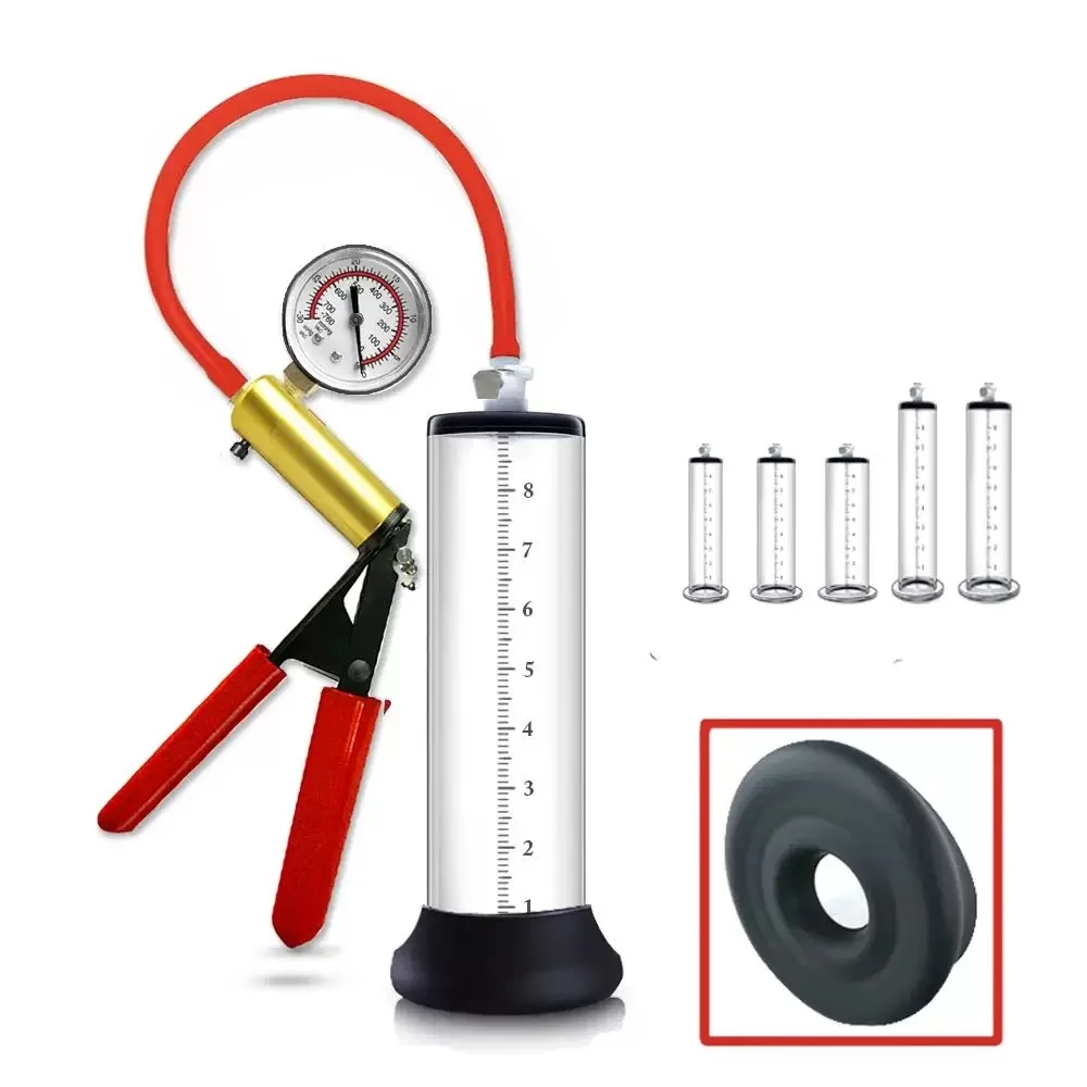 Manual Penis Enlarger Acrylic Penis Pump Men Vacuum Pump Sex Toy for Male Masturbation Penis Extender Trainer Adults Sex Product