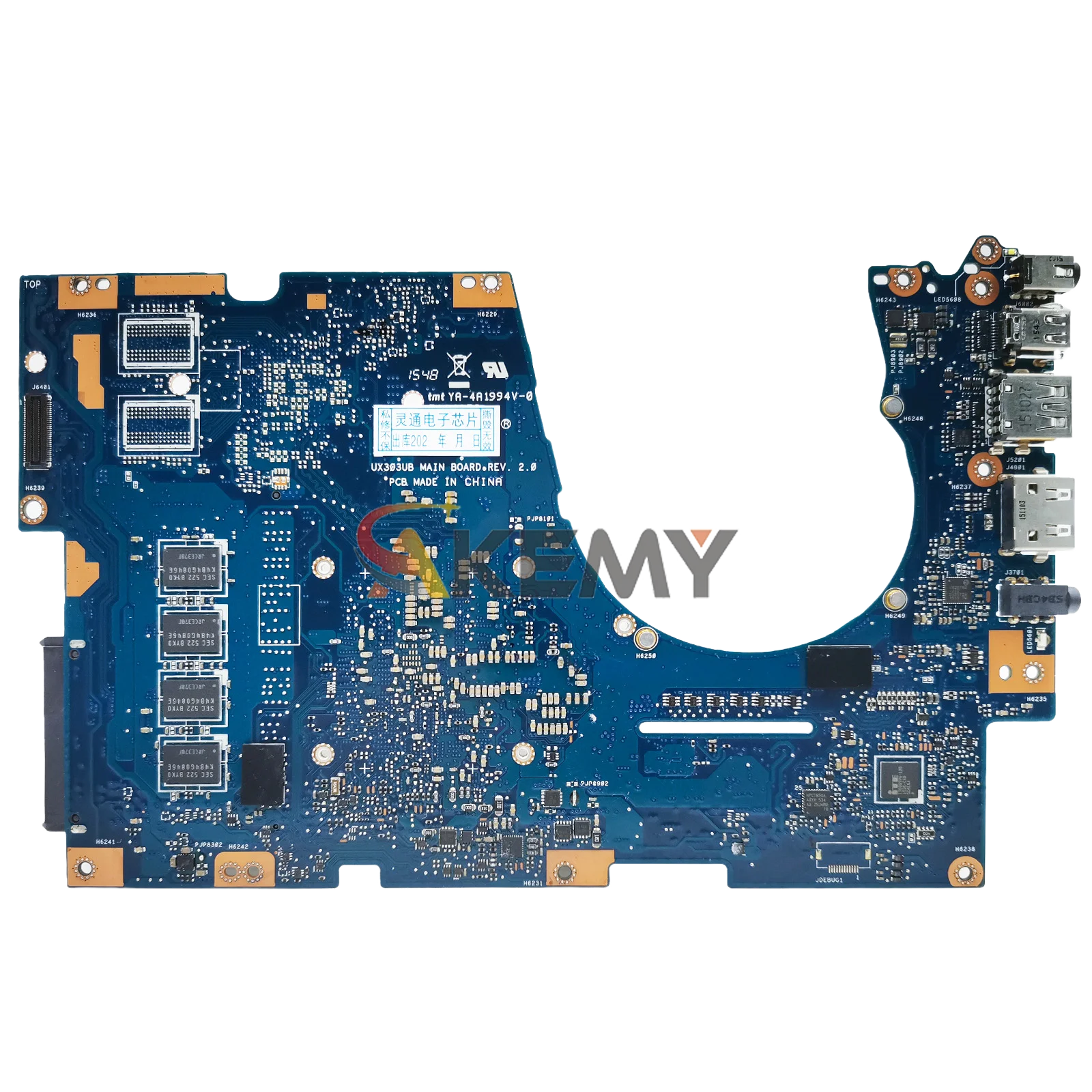 UX303UA Scheda Madre Del Computer Portatile Per ASUS ZenBook UX303UA U303UB UX303UB U3000 U303UA UX303U BX303U Mainboard W/I3 I5 I7 CPU test OK