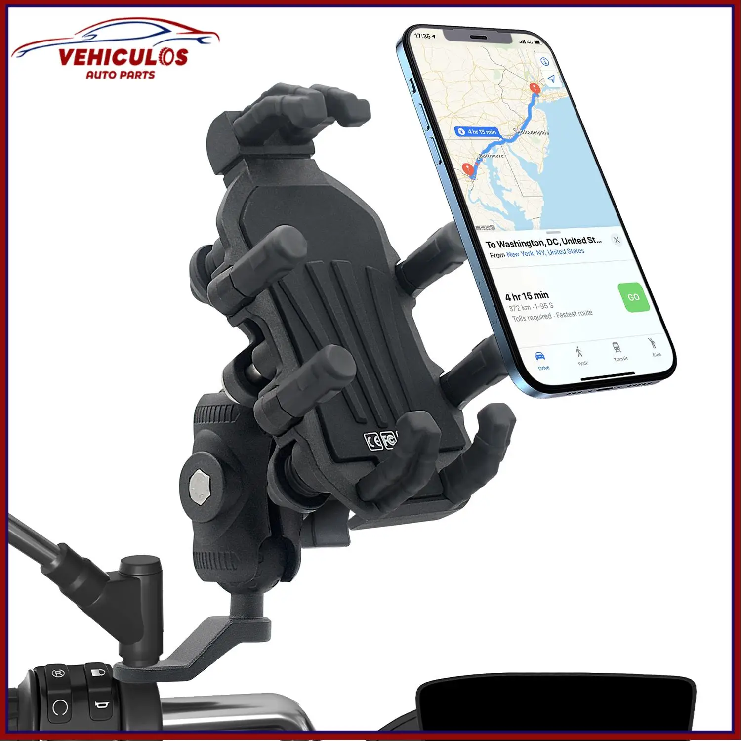 

VEHICULOS 1 шт. осьминог с амортизирующим держателем для телефона, зеркало заднего вида или модель руля для мотоцикла, аксессуары для велосипеда