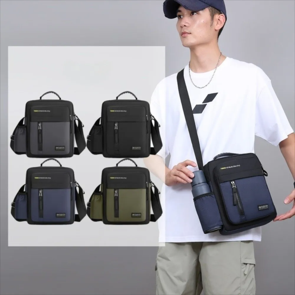 

High Quality Casual Men's Single-Shoulder Bag Waterproof Multiple interlayers Crossbody Bag Large Capacity Oxford Bag Unisex