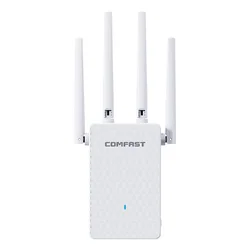 COMFAST 1200Mbps สมาร์ทจอแสดงผล OLED WiFi Repeater Dual Band 2.4G และ 5G Wireless Extender สัญญาณ Wi-Fi Range Amplifier