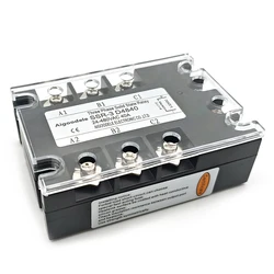 DA Three Phase Solid State Relay 25A 40A 60A 80A 100A 120A 150A 200A DC TO AC 3 Phase SSR 3-32V DC Control 24-480V AC