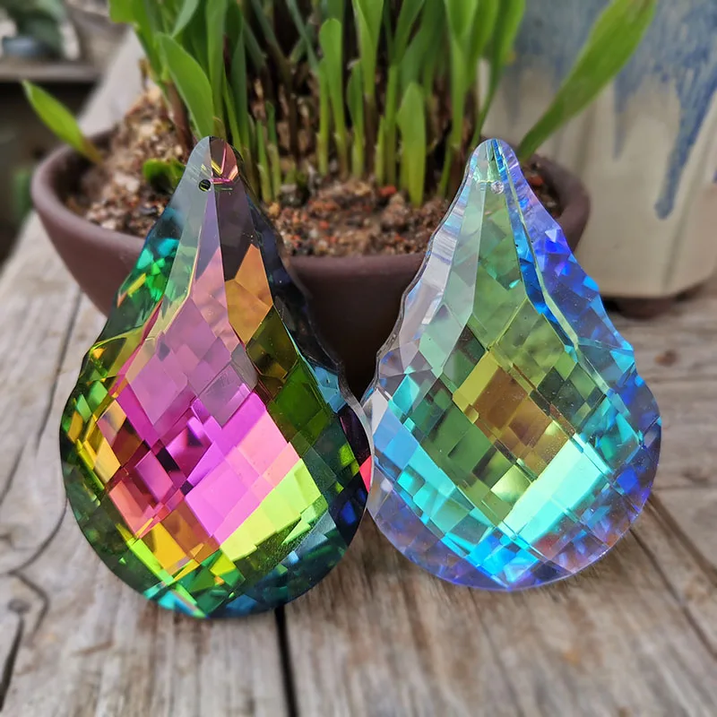 Rainbow Crystal Prism Glass Hanging Suncatcher Chandelier Parts Pendant Beads Garland Home Wedding Decor Ornament Sun Catchers