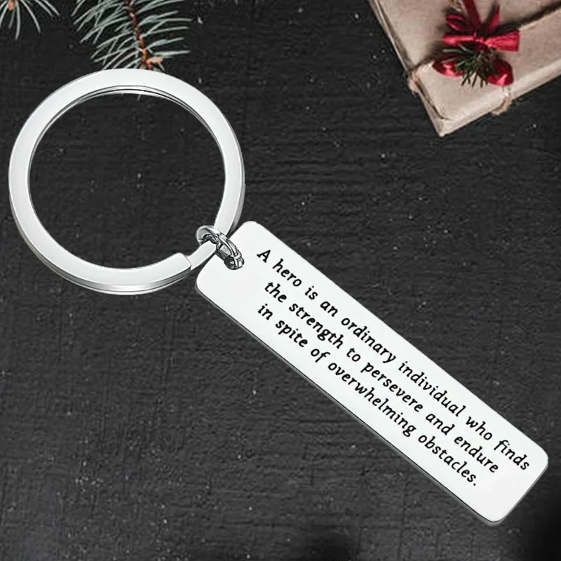 

Cute BFF Best Friend Keychain Pendant Friendship Key Chain Keyring A Hero Is An Ordinary Individual