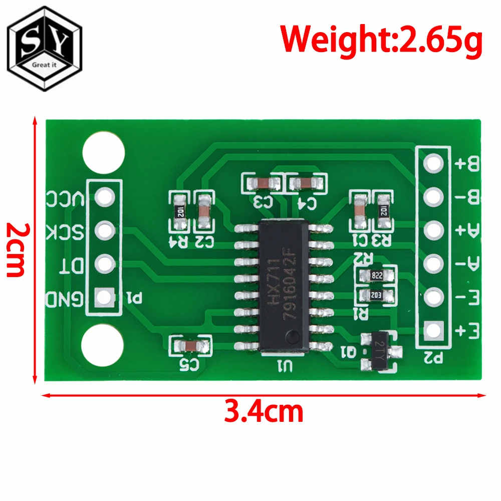 Digital Load Cell Weight Sensor 1KG  5KG  10KG  20KG Portable Electronic Kitchen Scale  HX711 Weighing Sensors Ad Module