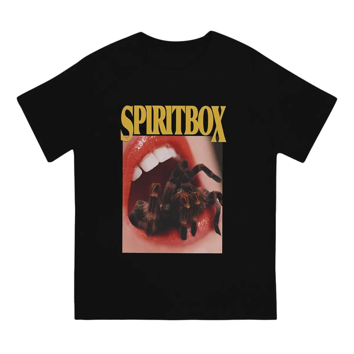 Spider Men's T Shirt Spiritbox Leisure Tees Short Sleeve Round Collar T-Shirts Pure Cotton 4XL 5XL Clothes