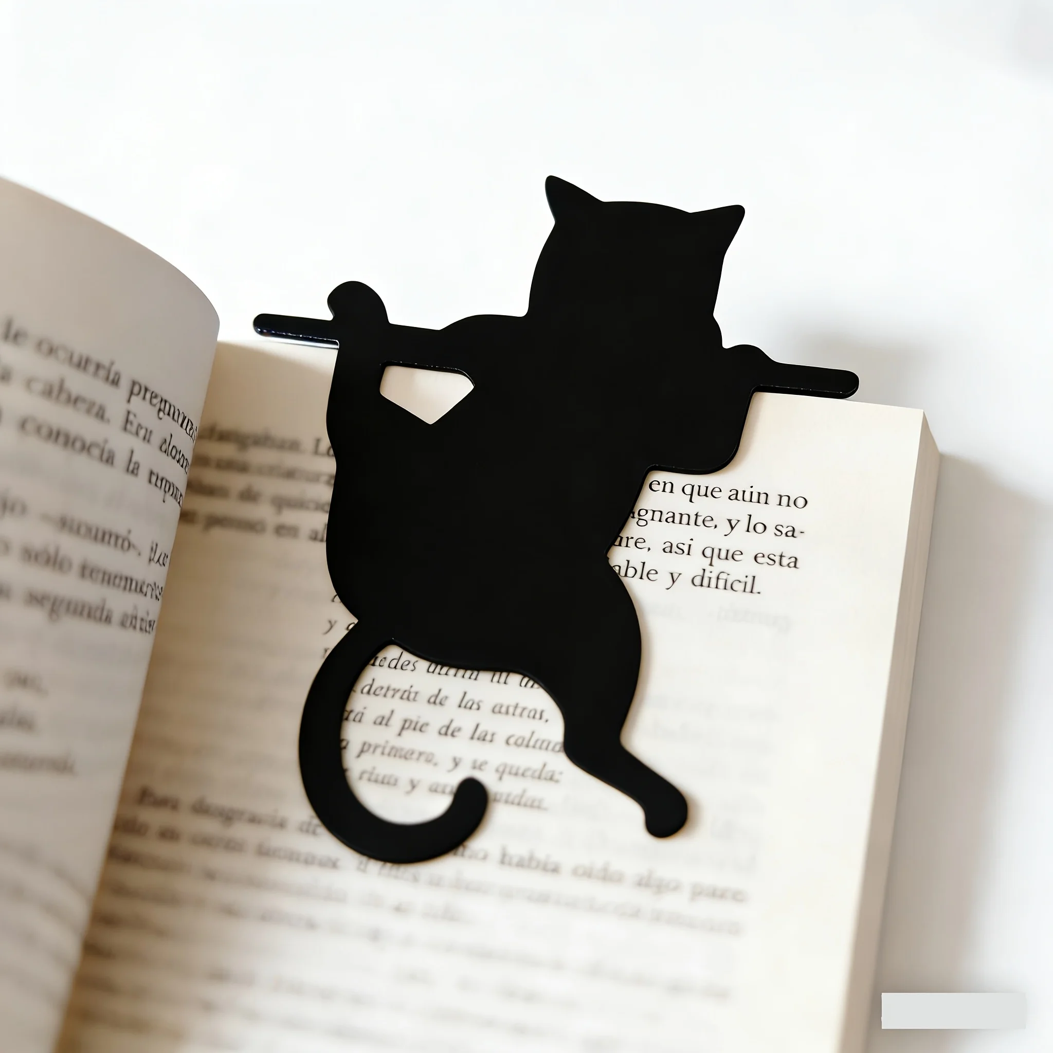 

4-Piece Set of Black Cat Bookmarks, Wall-Climbing Black Cat Cute Bookmarks, Gifts for Cat Lovers, Cute Cartoon Home Decorations, Suitable for Students, Teachers, School, and Home