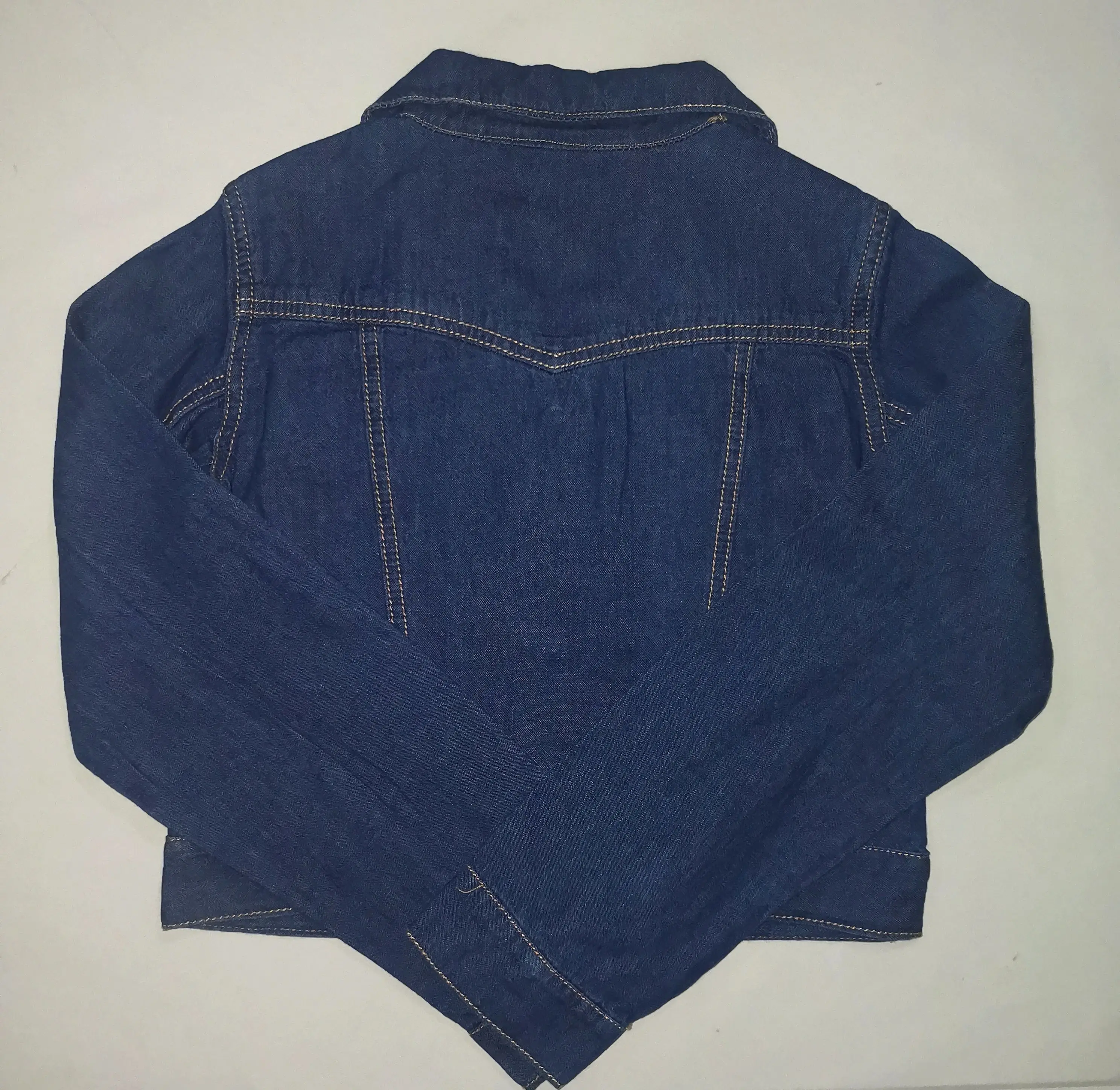 

High Waist ort Denim Jaet New Arrival Thin Women's Faion Spring Cotton irt Sve Button Closure Color Blo Jaet