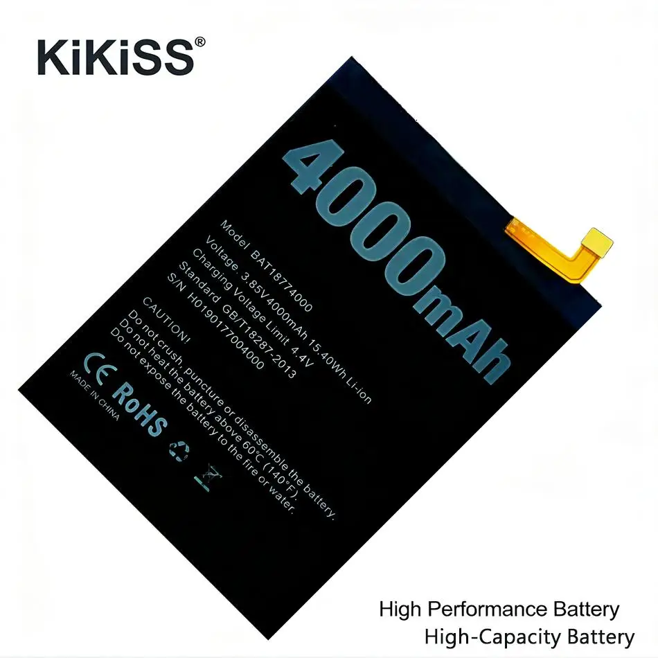 

Аккумулятор для мобильного телефона Doogee Y8 Plus 4000 мАч BAT18774000, стабильный