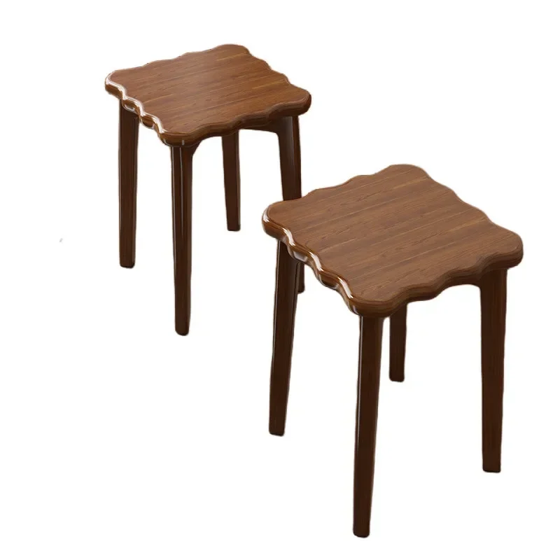 

Solid wood stool home kitchen Chinese dining stool living room modern simple square stool low stool chair