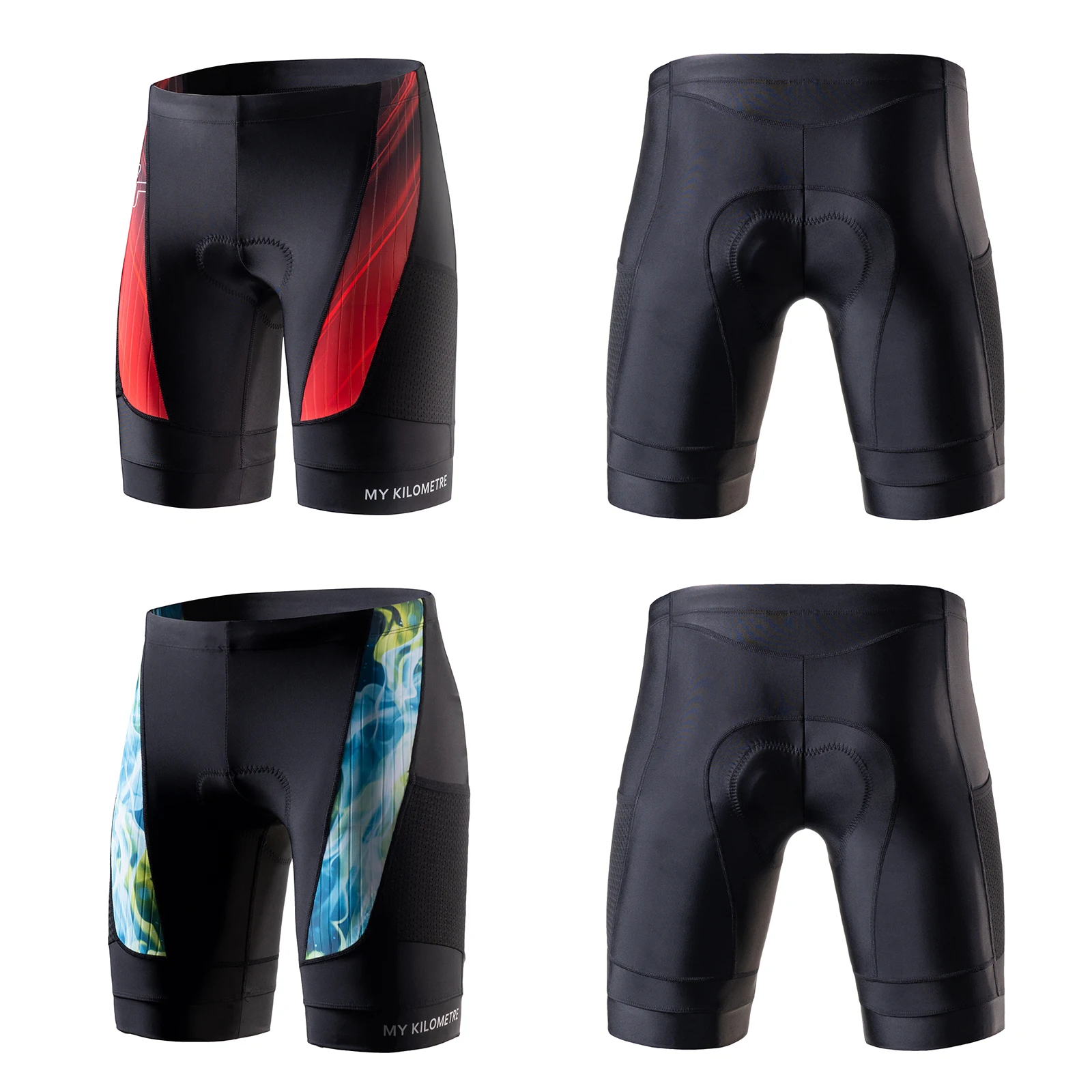Men’s Aero Triathlon Shorts Quick Dry Compression Cycling Swim Run Tri Shorts Lightweight with Padding MY KILOMETRE