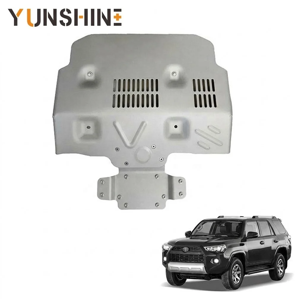

2010-2024 For 4Runner Car Bumpers Aluminum Lower Trim Panel Valance/Apron Skid Plate Engine Guard Fit