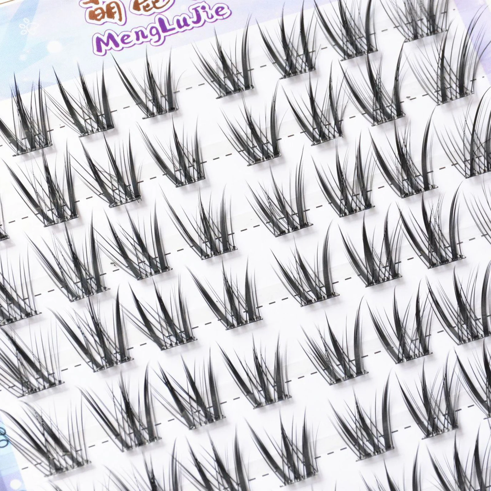 DIY Self-Adhesive Cluster Lashes Glue-Free False Lashes Korean Manga Style Sectioned Eyelashes Natural Soft Eyelash Extension