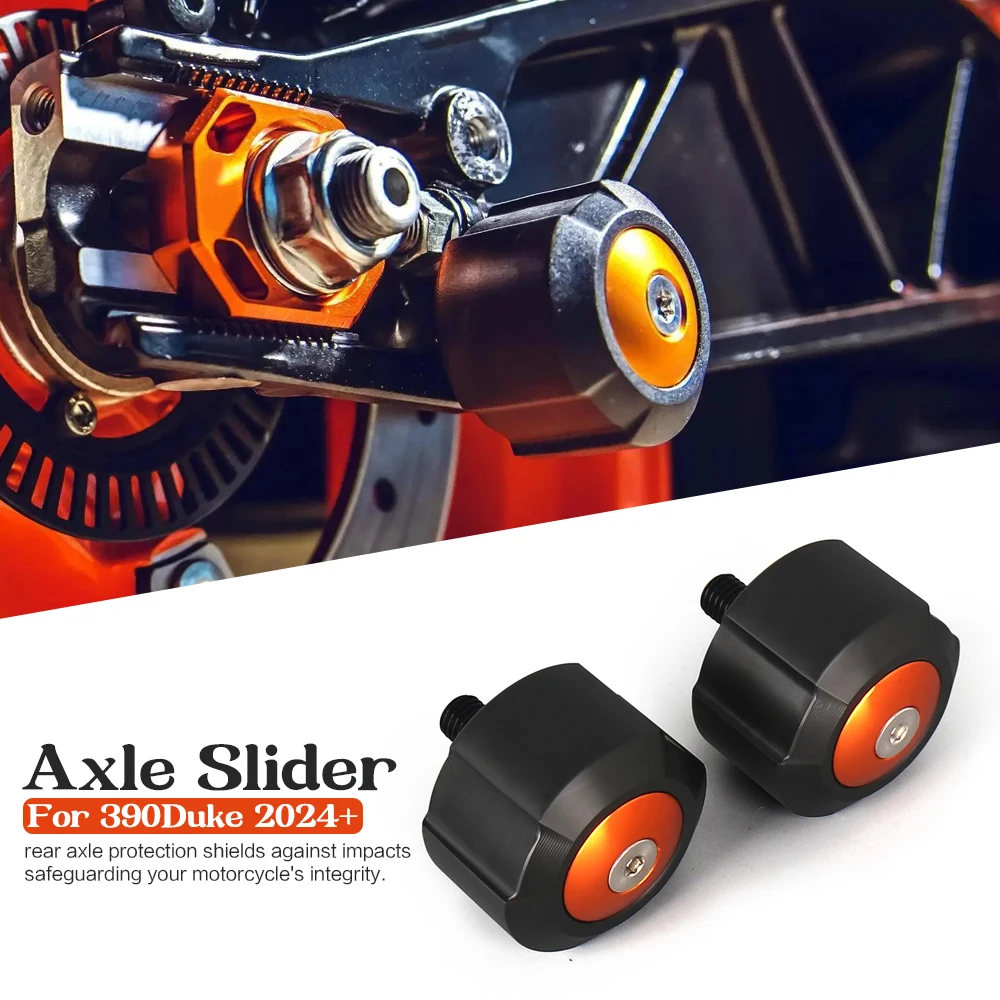 

New Motorcycle Accessories Rear Wheel Fork Slider Axle Crash Protector Cap For Duke 390 Duke390 390 DUKE 2024 2025