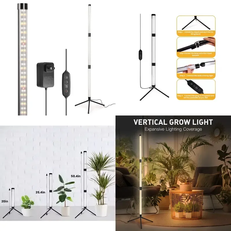 CE & RoHS Hydroponic Indoor Plant Grow Light, Removable Full-Spectrum LED Grow Lamp for Easy Installation