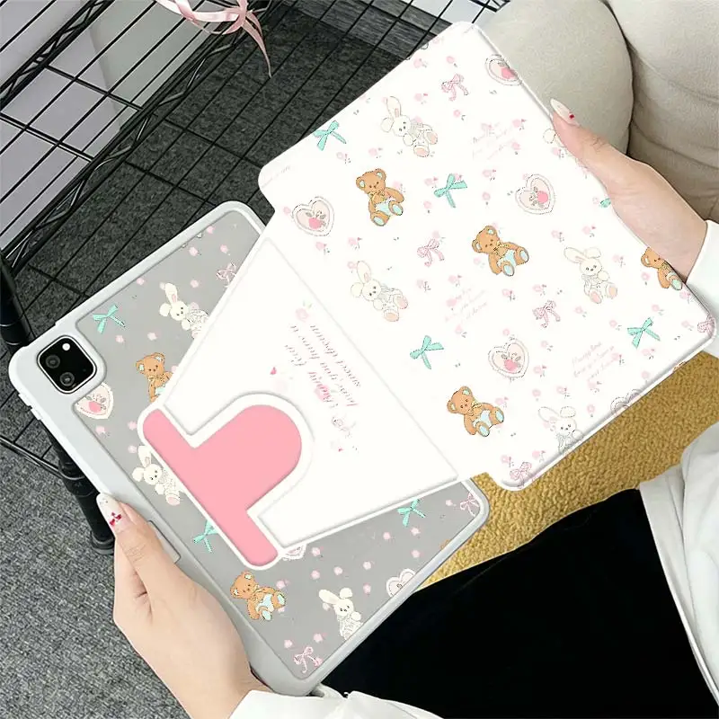 360 Degree Rotation Smart Cover for Xiaomi Pad 5/6/7 11 SE 11 Xiaomi 6S Pro 12.4 7Pro 12.5 Redmi K Pad 8.8 SE 8.7 Pro/Pro2 12.1