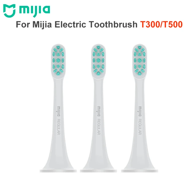 3 szt. Oryginalne główki szczoteczki sonicznej MIJIA T300 T500, wymienne główki do szczoteczki do zębów, higiena jamy ustnej, Mi Oral Clean