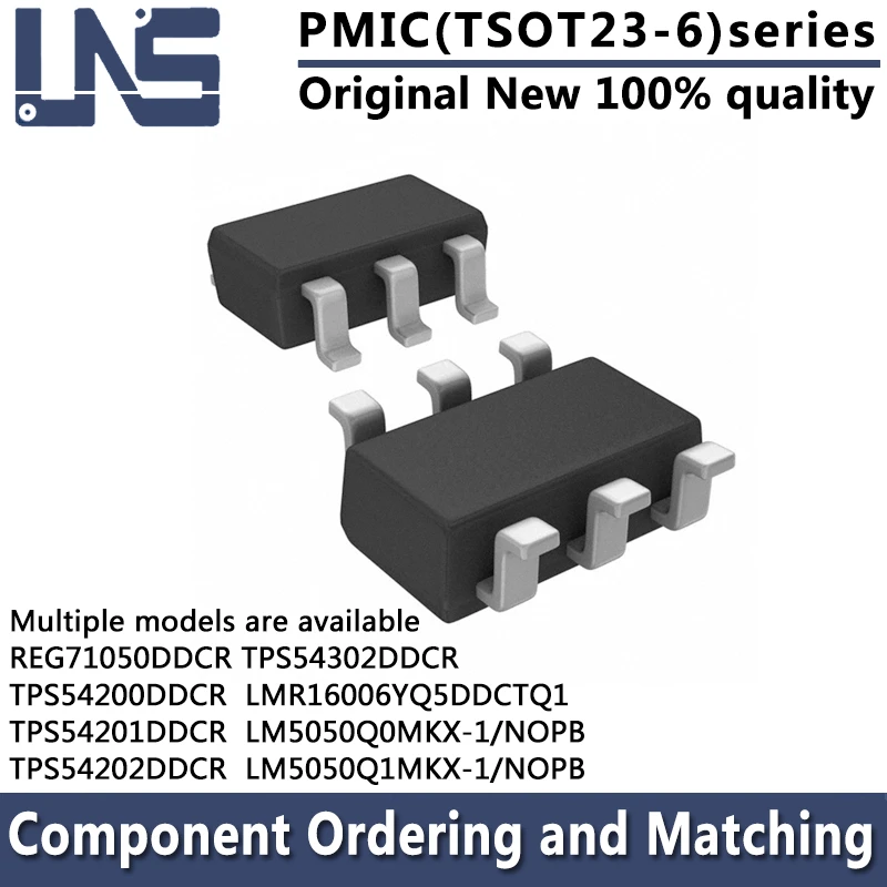 1pcs REG71050DDCR TPS54200DDCR TPS54201DDCR TPS54202DDCR LMR16006YQ5DDCTQ1 LM5050Q0MKX-1/NOPB LM5050Q1MKX-1/NOPB TSOT-23-6 PMIC