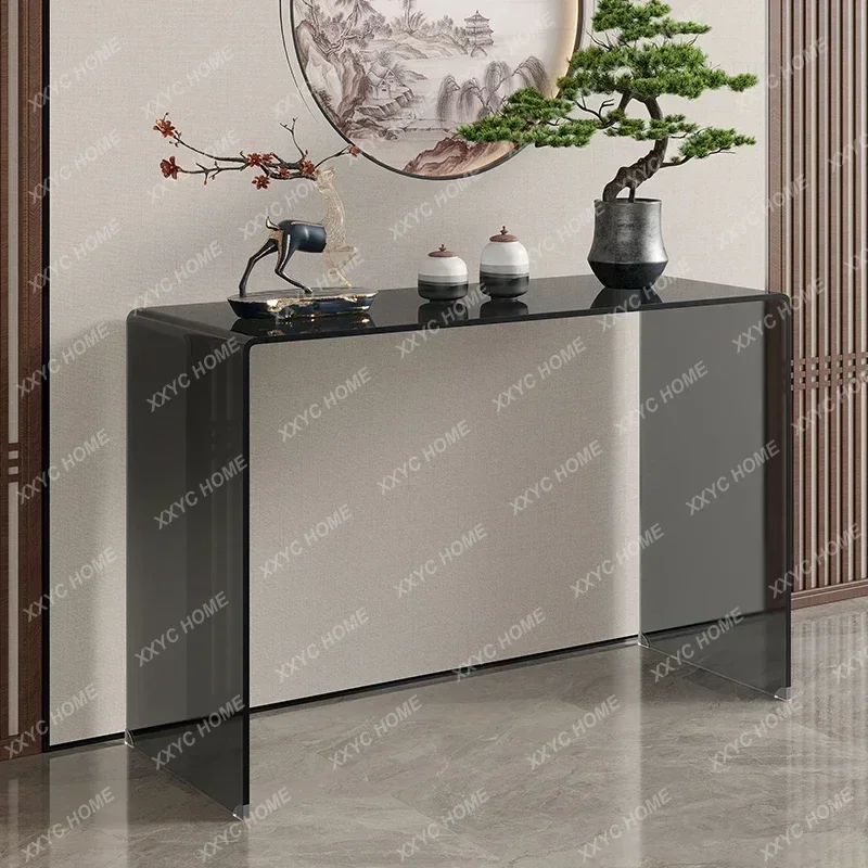 

JYA12New Chinese Acrylic Console Tables for Office Transparent Extremely Narrow Table Unique Creative Living Room