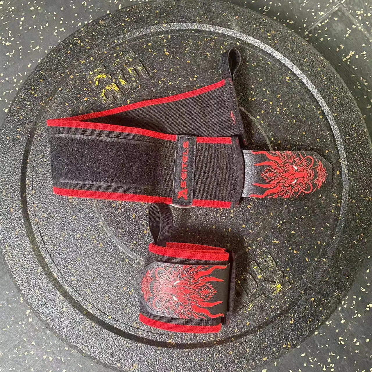 1組 中国龍柄 フィットネスリストストラップ ジム ウェイト - Wrist Wraps Weightlifting Support のレビューと価格