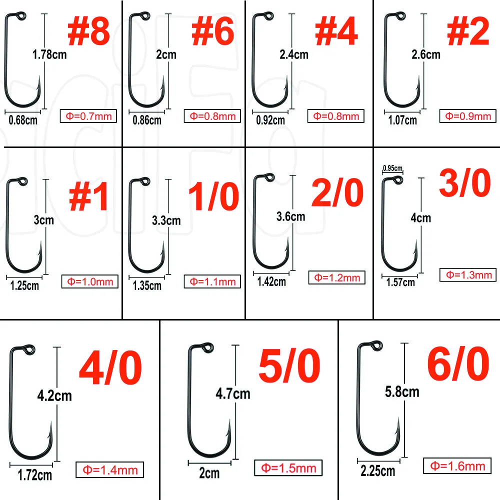 1000 pcs 90 Degree Jig Fly Tying Strong Thick Wire Saltwater Freshwater Fish  Hook Aberdeen jig fishing size 6 4 2 1 1/0 to 4/0# - AliExpress 18