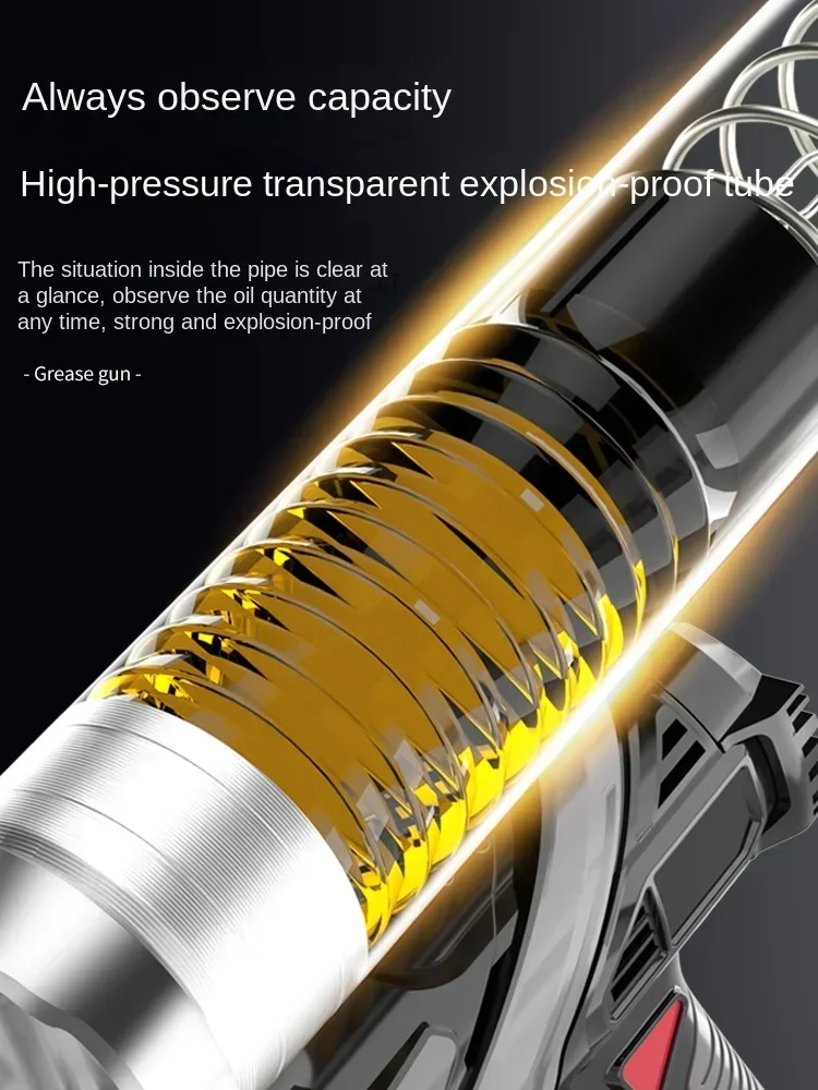 مسدس شحم كهربائي 24 فولت حفارة مخصصة أوتوماتيكية بالكامل بطارية ليثيوم عالية الجهد كاتربيلر آلة زبدة قابلة للشحن