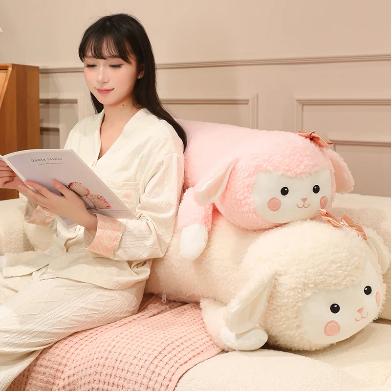 Cute Cartoon Plush Toy Doll Rabbit Pig Siberian Husky Plush Toy Caterpillar Strip Sleeping Pillow Bed Doll Doll Couple Gift