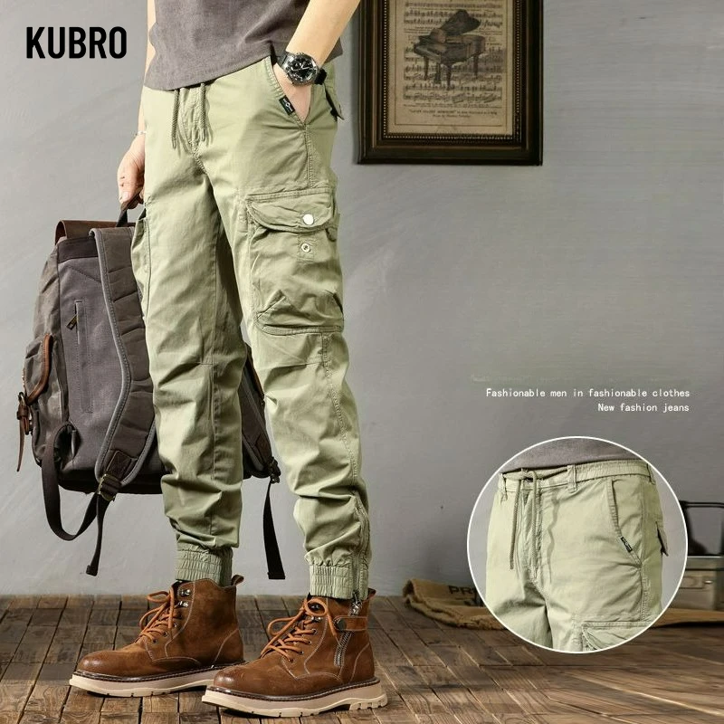 Men's Workwear Labor Protection Pants Autumn Wear Resistant Loose Fit Trousers Outdoor Sle Polyester Fiber Mountain Climbing