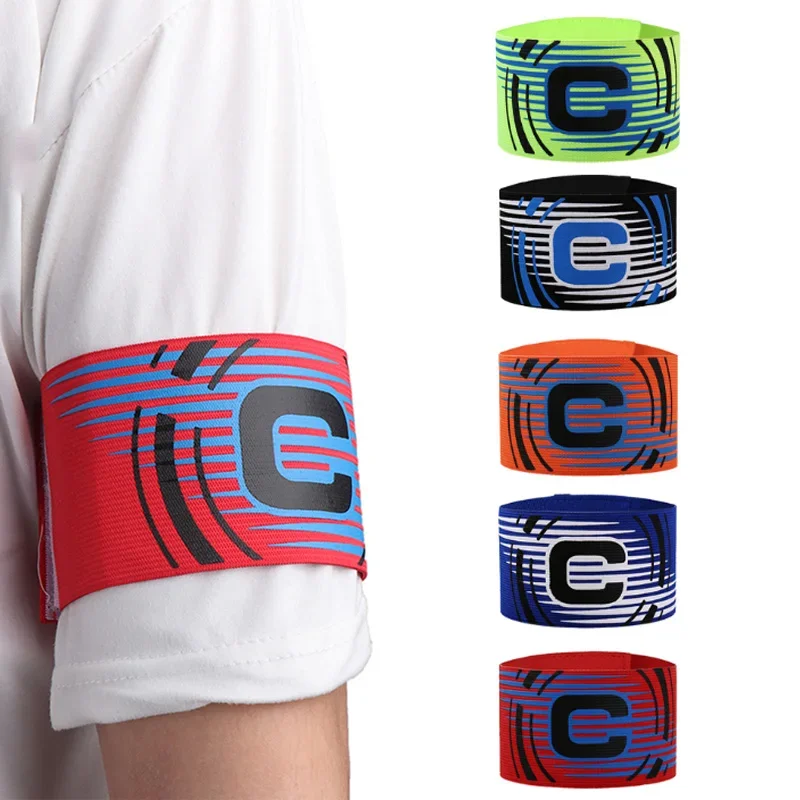 10PCS Bright Color Football Armband Classic Captain's Armband Adjustable Captain Armband Match Football Armband Football Accesso