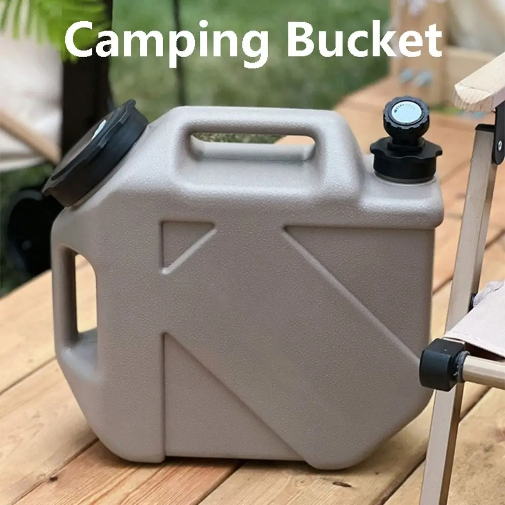 Large Capacity Water Tank New Water Storage Detachable Faucet Camping Bucket No Leakage 10L Camping Supplies Travel