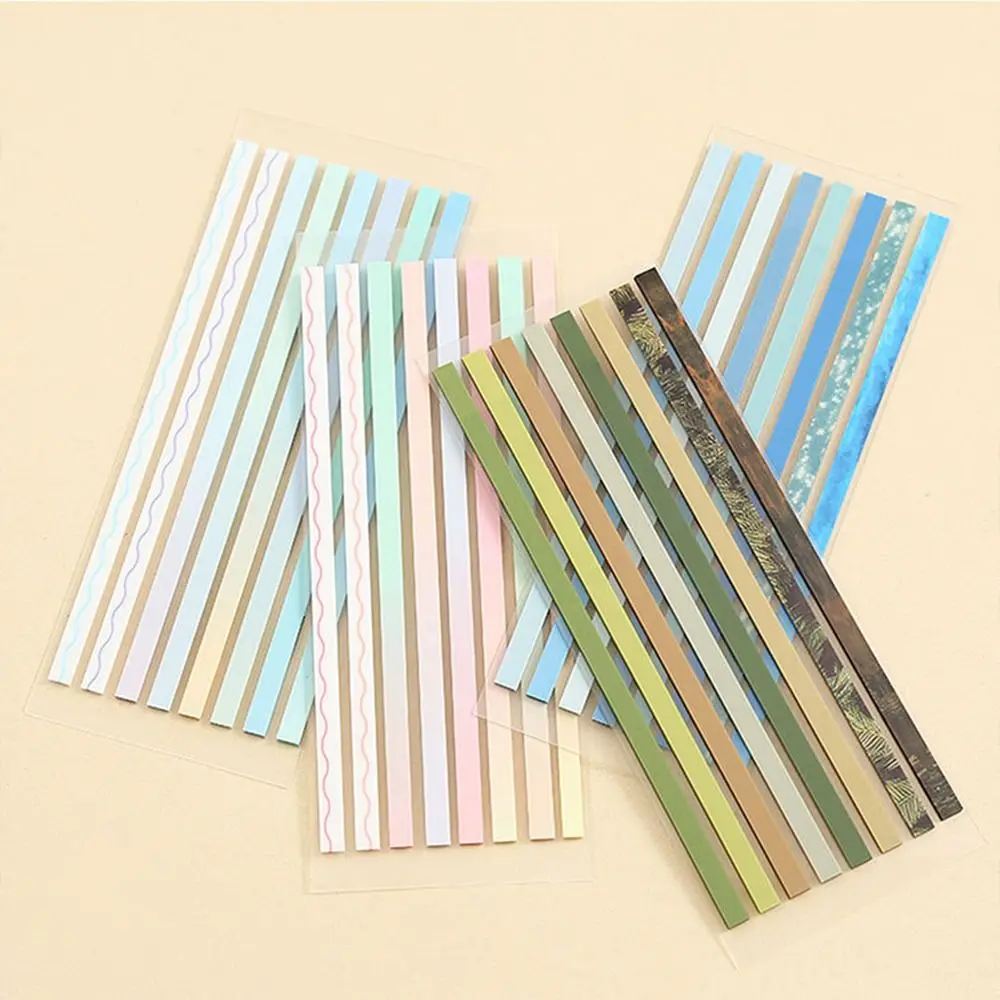 Aesthetic Index Stickers 160 Sheets Gradient Transparent Label Bookmark Reading Labels Office Supplies