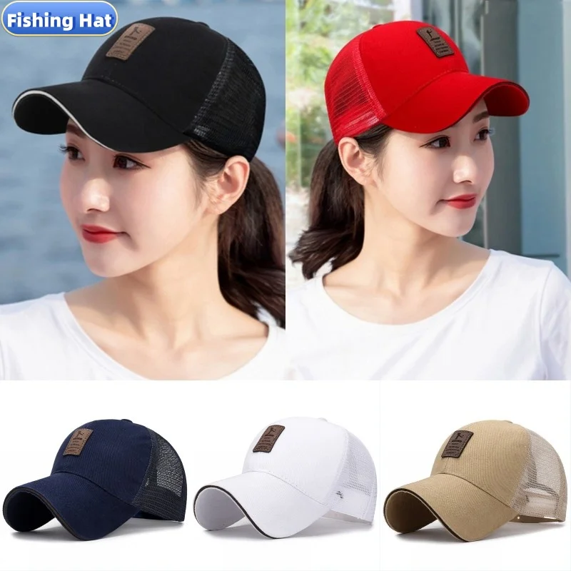 

Men Women Summer Breathable Mesh Golf Baseball Cap Outdoor An-ti UV Sports Running Fishing Sunhat Trucker Sun Protection Visors