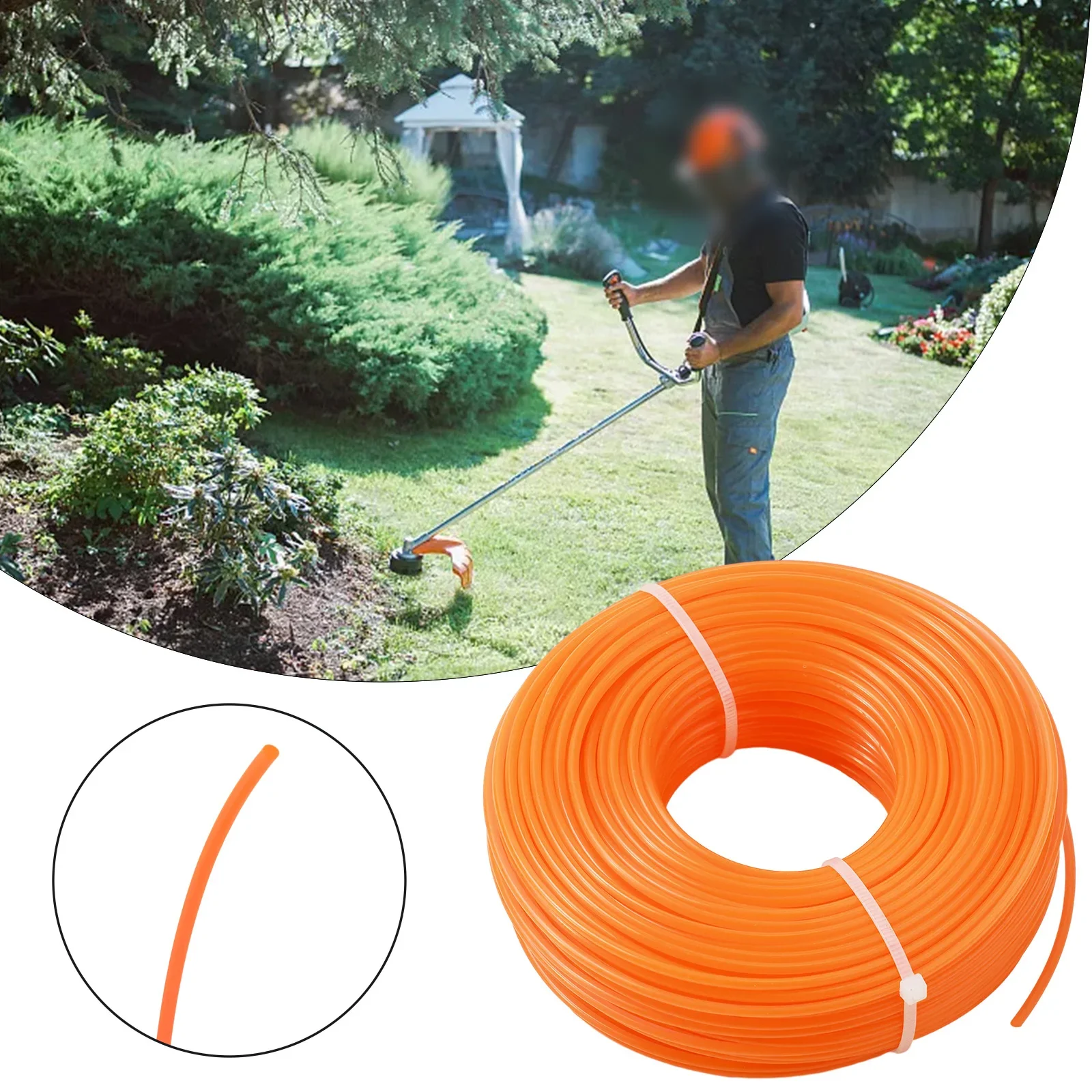 Betrouwbare prestaties rond nylon lijnkoord tot een lengte van 50 m met een diameter van 2 4 mm, op maat gemaakt voor uw borstelsnijbehoeften