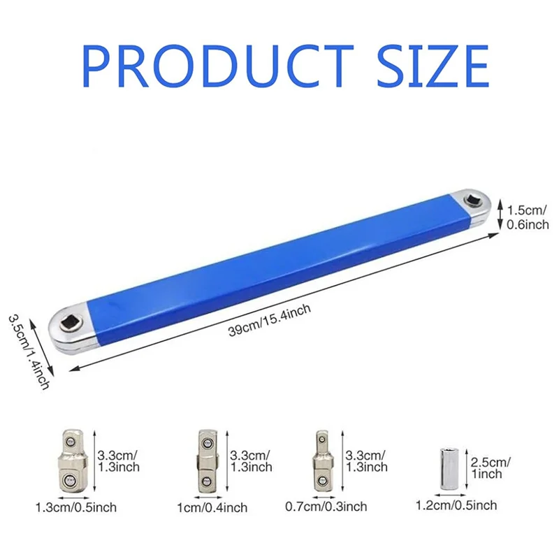 A44F-오프셋 연장 렌치 - 2024 새로운 오프셋 연장 렌치, 15인치 다기능 연장 렌치