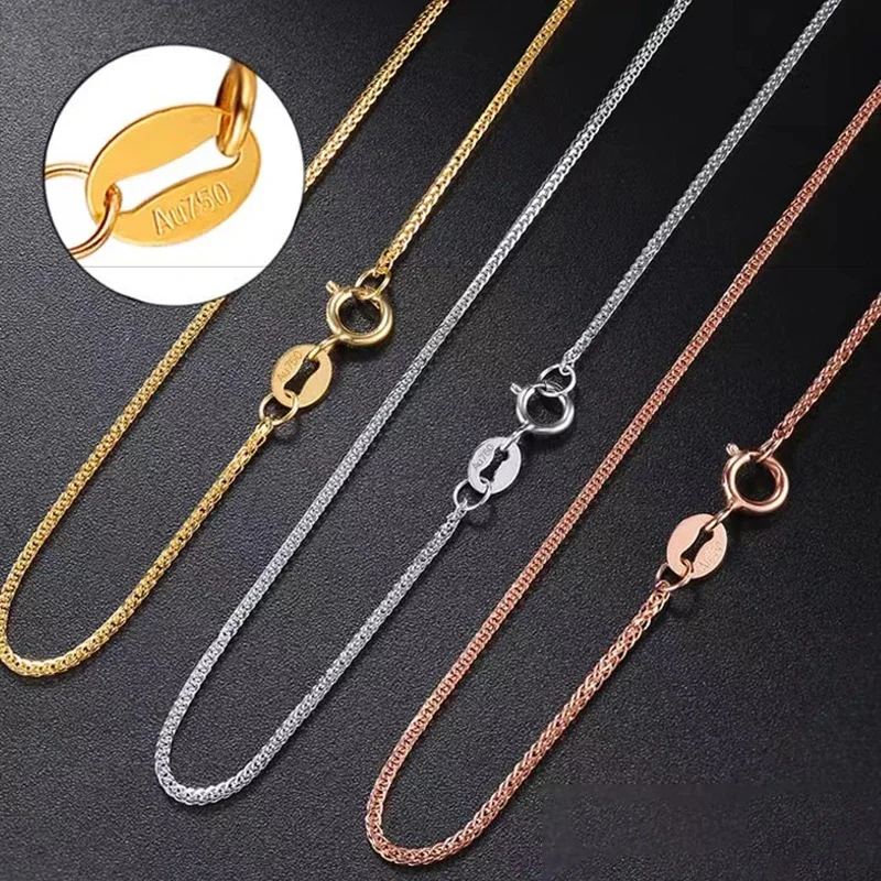 

Rael 18-каратная золотая цепочка, цена, белая, желтая роза, распродажа, ожерелье из чистого золота Au750, лучший подарок для женщин X2005