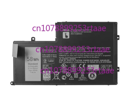 

7.4V 58Wh 0PD19 Laptop Battery For Dell Inspiron 15-5547,5548 5443 5448 01V2F6,For Latitude3550 0DFVYN OPD19 TRHFF P51G