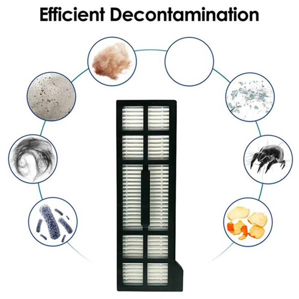 FZFZ 16PCS Replacement Parts For X10 Pro Omni Robot Vacuum Accessories Main Side Brush Mop Cloth Pads Hepa Filters