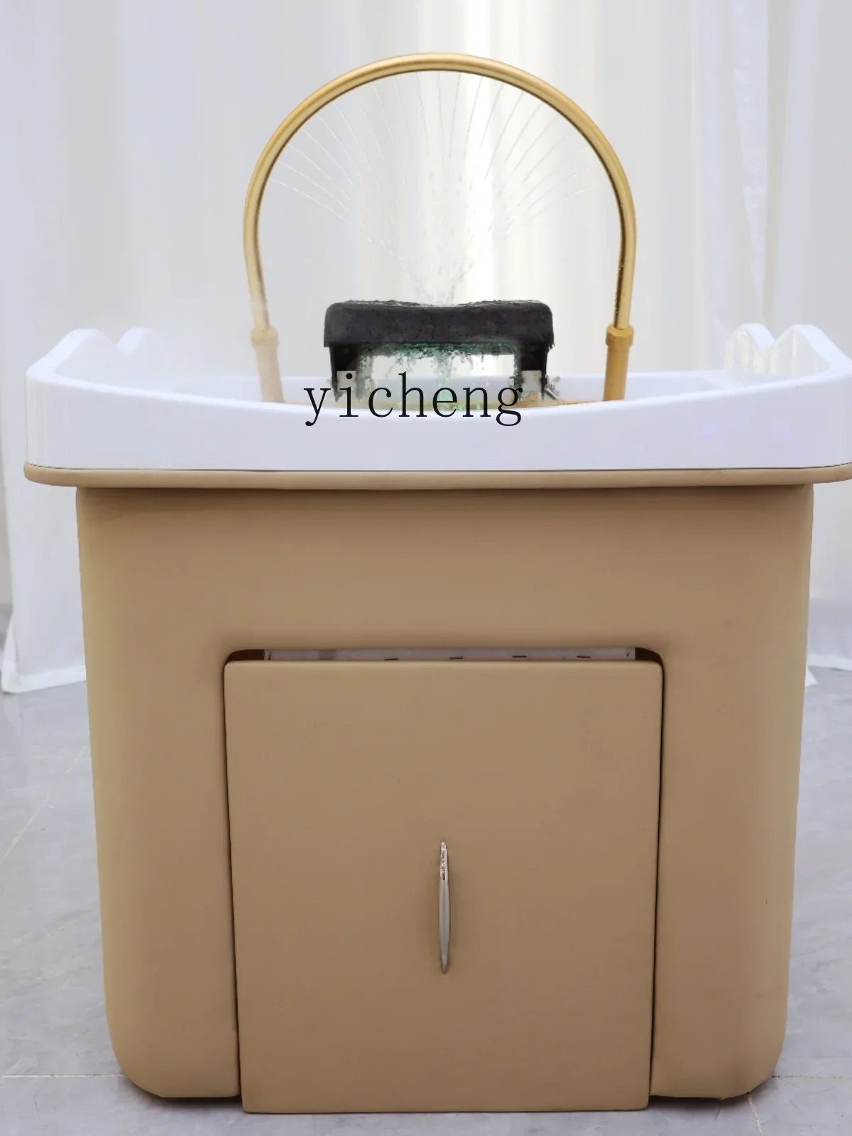 b11-7.1 Moving Bed Special Beauty Salon Basin for Hair Washing and Fumigation with Constant Temperature Heating Circulation 5