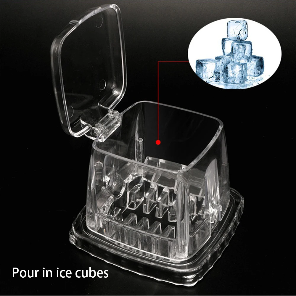 Máquina de hielo multifunción compacta de mano, cepilladora de hielo portátil transparente, trituradora de hielo, bebida refrescante, calidad, 1/3 Uds.