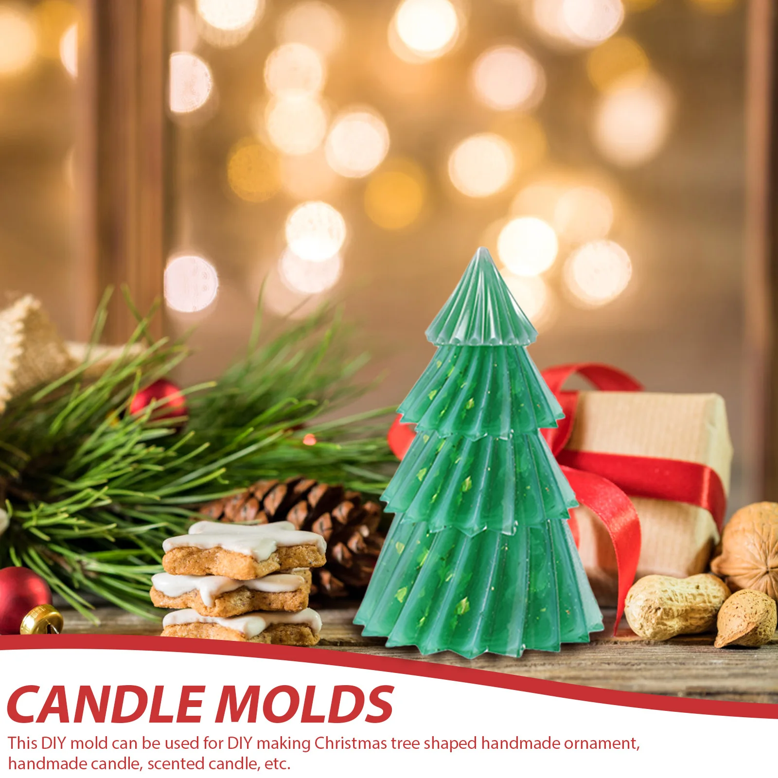 

Christmas Tree Silicone Mold DIY Making Supplies Safe Easy Clean Demold Flexible Durable Gift Molds