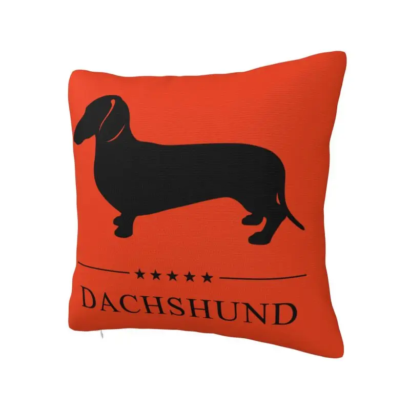 Dachshund Cushion Cover Soft Sausage Badger Wiener Dog Throw Pillow Case for Sofa Car Square Pillowcase Living Room Decoration