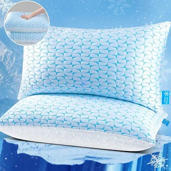 Set of 2 Adjustable Shredded Memory Foam Pillows – Queen/King 1