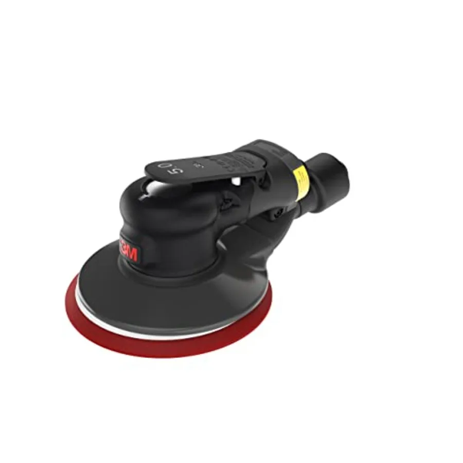 

Random Orbital Sander Xtract Pneumatic 88953 6 in with Central Vacuum Attachment 3/32 in Orbit Ergonomic and Lightweight ROS