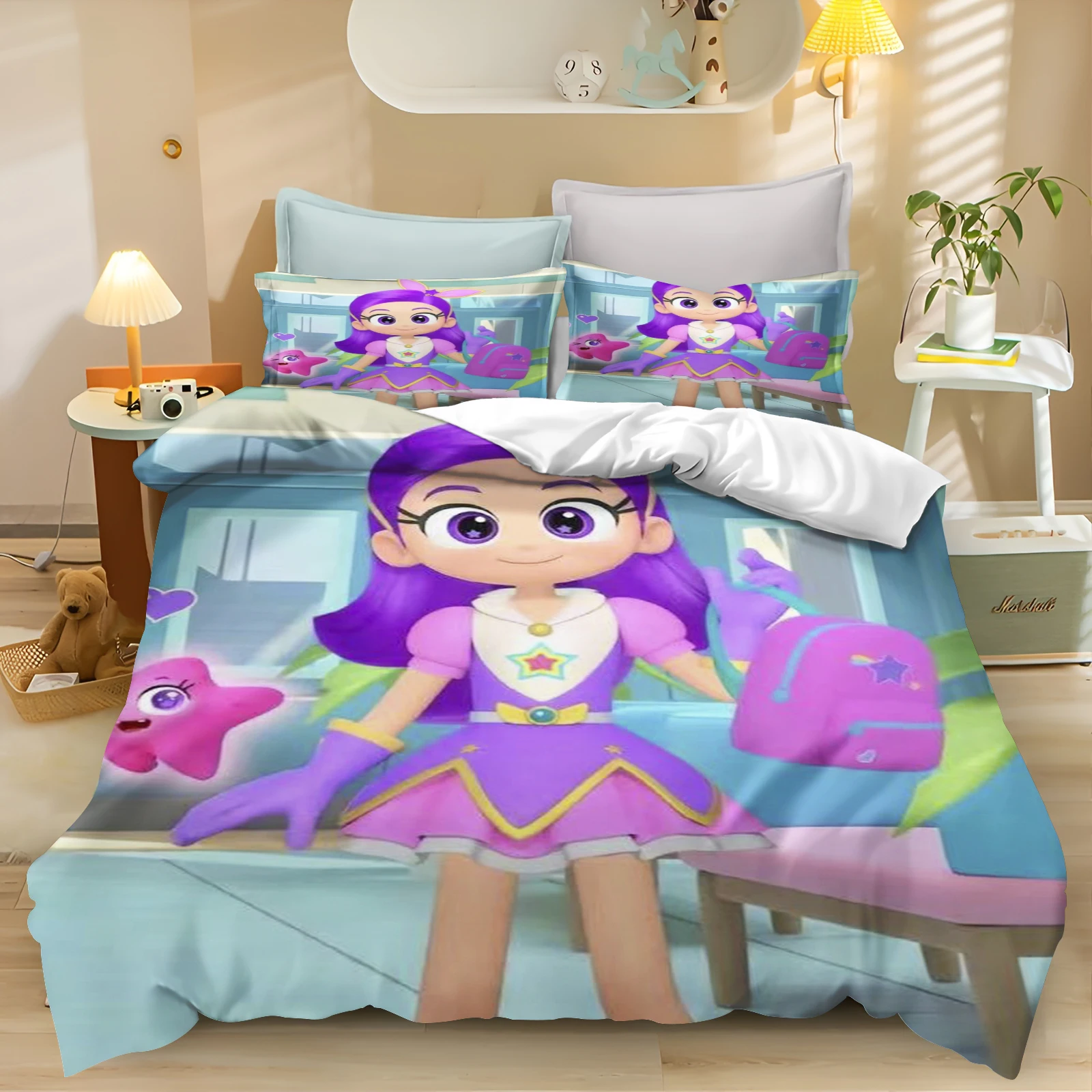 My Classmate Is A Mermaid Duvet Cover Set Printed Home Co-Branded Peripheral Mattress Bedding Set 3 Pieces