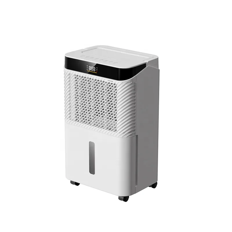 Newest Desiccant Dehumidifier High Efficiency 16L/D Plastic Touchscreen Control 24-hour Timer 3 Working Modes Child Lock