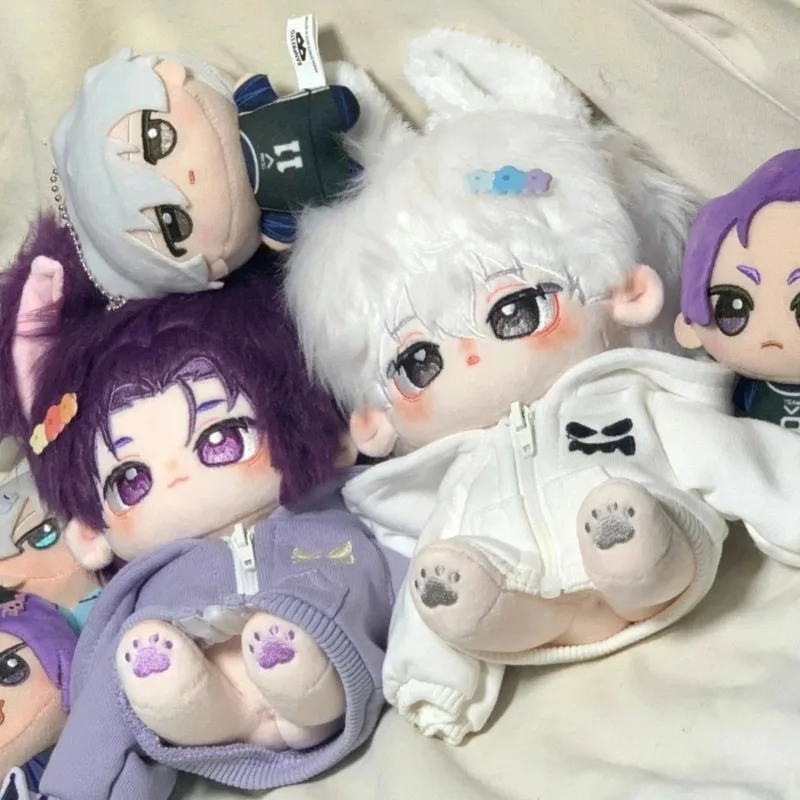 

20 см плюшевая кукла Blue Lock Seishiro Nagi Reo Mikage, мягкая кукла телесного цвета со скелетом, мягкие плюшевые игрушки, подарки для детей